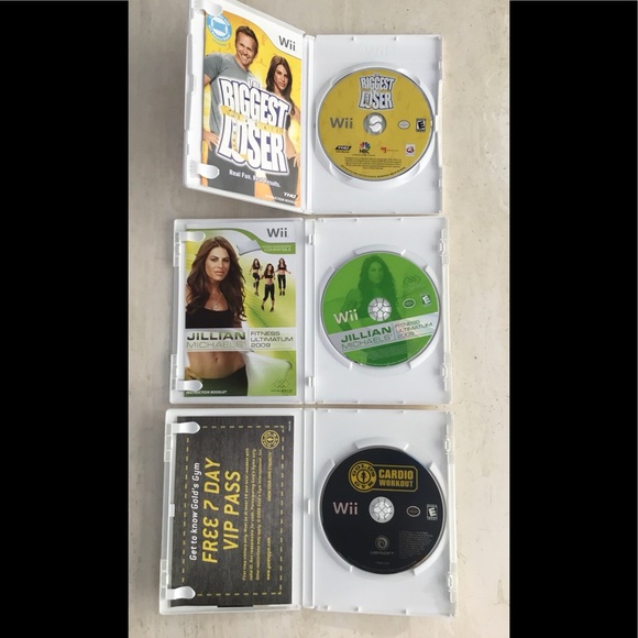 Wii Fitness Weight Loss Workout Gold’s Gym Jillian Michaels Nintendo Game CIB - Picture 8 of 11